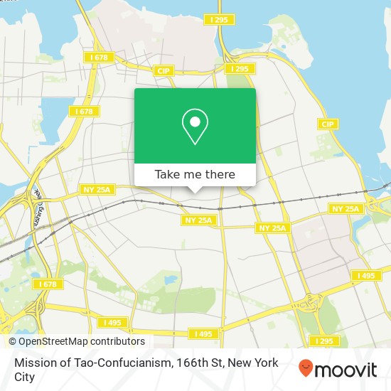Mission of Tao-Confucianism, 166th St map