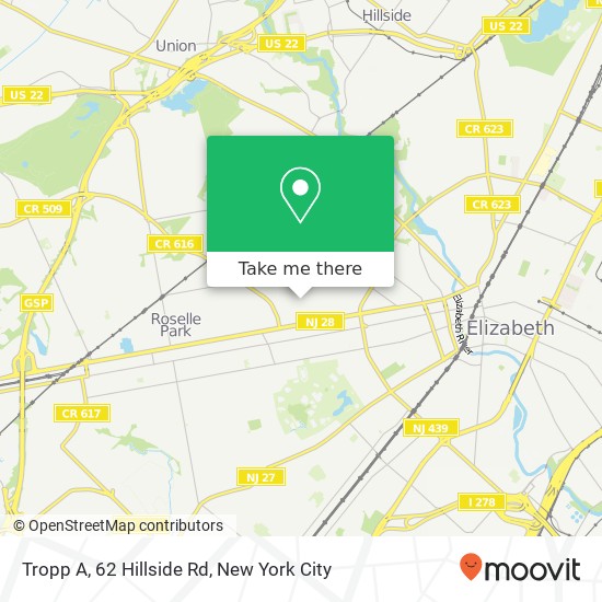 Tropp A, 62 Hillside Rd map