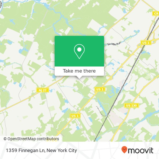 Mapa de 1359 Finnegan Ln, North Brunswick, NJ 08902