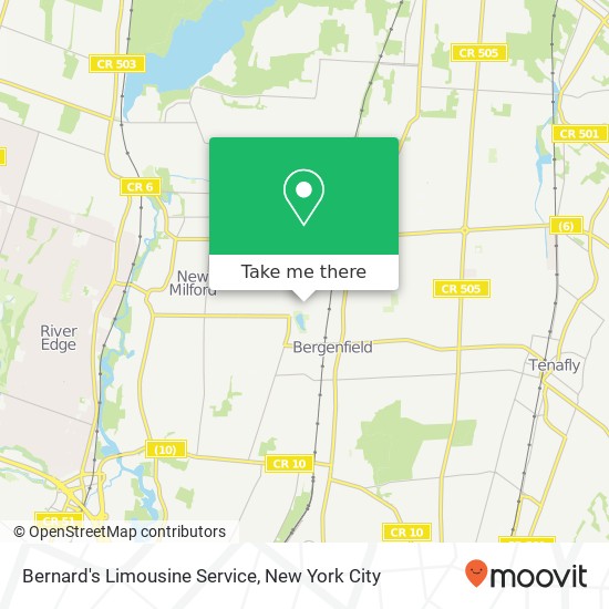 Bernard's Limousine Service map