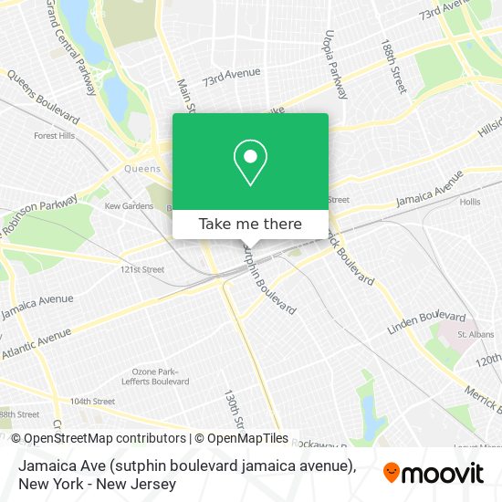 Jamaica Ave (sutphin boulevard jamaica avenue) map