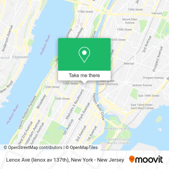 Lenox Ave (lenox av 137th) map