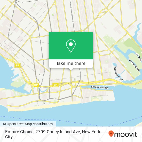 Mapa de Empire Choice, 2709 Coney Island Ave