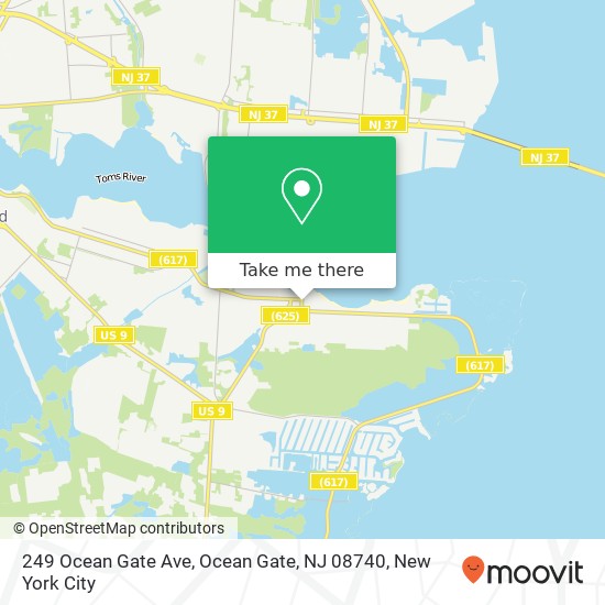 249 Ocean Gate Ave, Ocean Gate, NJ 08740 map