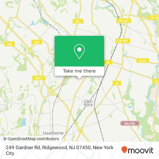 249 Gardner Rd, Ridgewood, NJ 07450 map