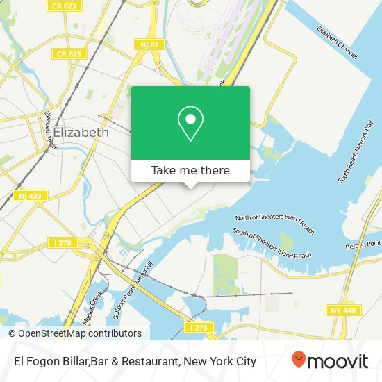 El Fogon Billar,Bar & Restaurant map