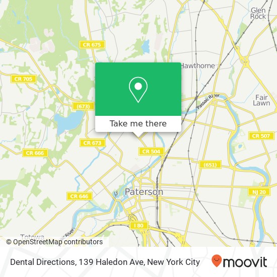 Dental Directions, 139 Haledon Ave map