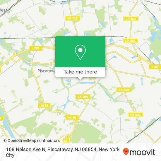 168 Nelson Ave N, Piscataway, NJ 08854 map