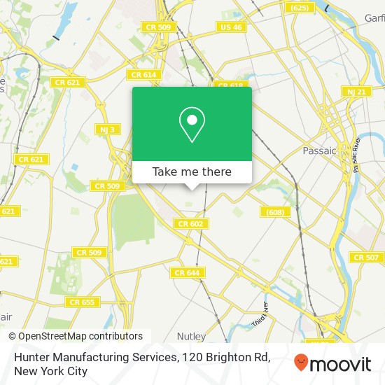 Mapa de Hunter Manufacturing Services, 120 Brighton Rd