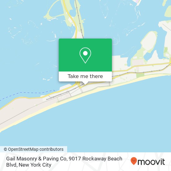 Mapa de Gail Masonry & Paving Co, 9017 Rockaway Beach Blvd