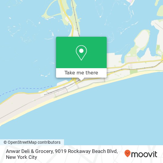 Mapa de Anwar Deli & Grocery, 9019 Rockaway Beach Blvd