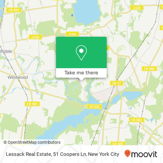 Mapa de Lessack Real Estate, 51 Coopers Ln