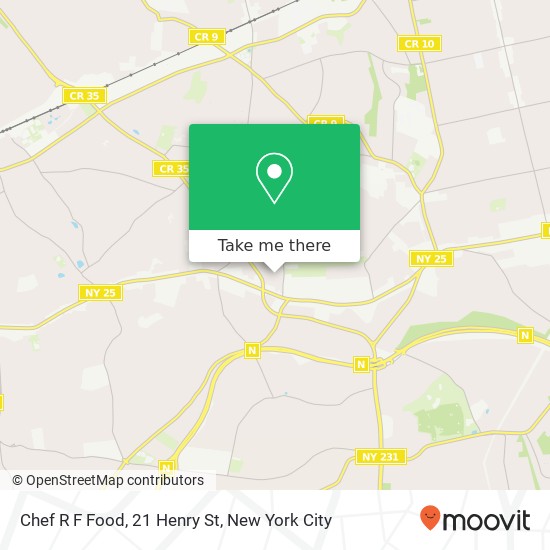 Mapa de Chef R F Food, 21 Henry St