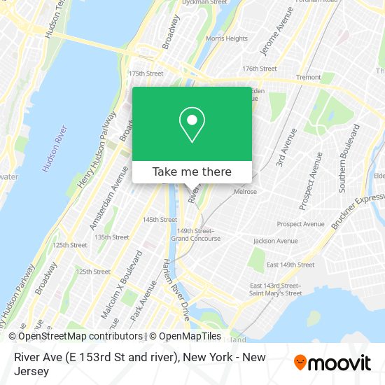 Mapa de River Ave (E 153rd St and river)