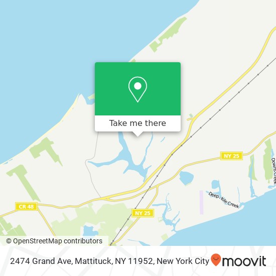 Mapa de 2474 Grand Ave, Mattituck, NY 11952