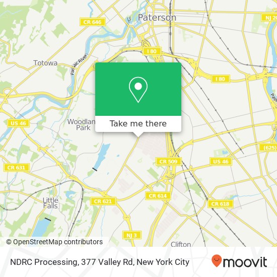 NDRC Processing, 377 Valley Rd map