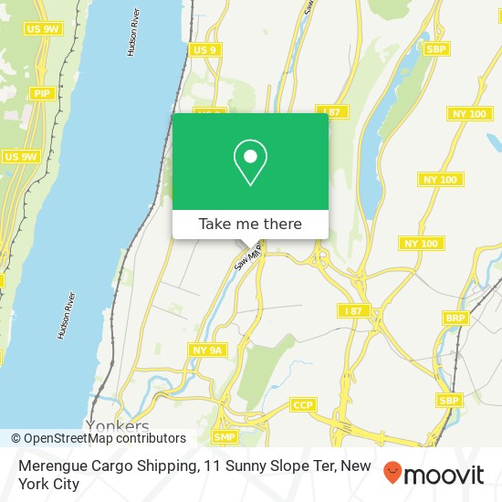 Mapa de Merengue Cargo Shipping, 11 Sunny Slope Ter
