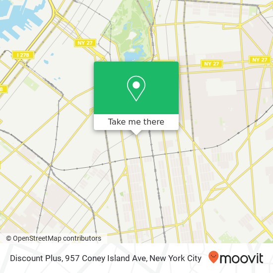 Discount Plus, 957 Coney Island Ave map