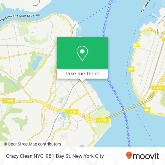 Mapa de Crazy Clean NYC, 981 Bay St