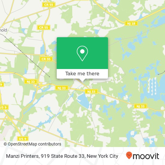 Mapa de Manzi Printers, 919 State Route 33