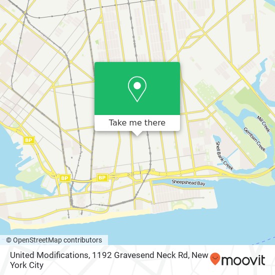 United Modifications, 1192 Gravesend Neck Rd map