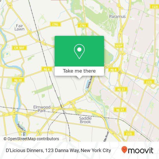 D'Licious Dinners, 123 Danna Way map