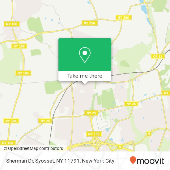 Sherman Dr, Syosset, NY 11791 map