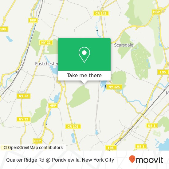 Quaker Ridge Rd @ Pondview la map