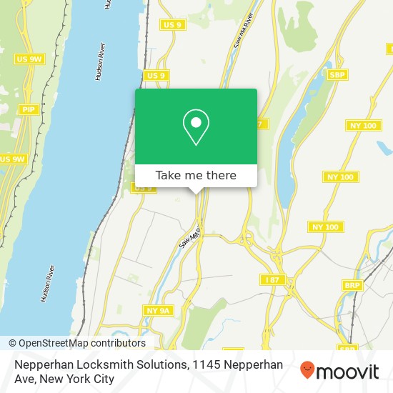 Mapa de Nepperhan Locksmith Solutions, 1145 Nepperhan Ave