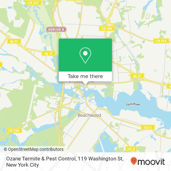 Ozane Termite & Pest Control, 119 Washington St map