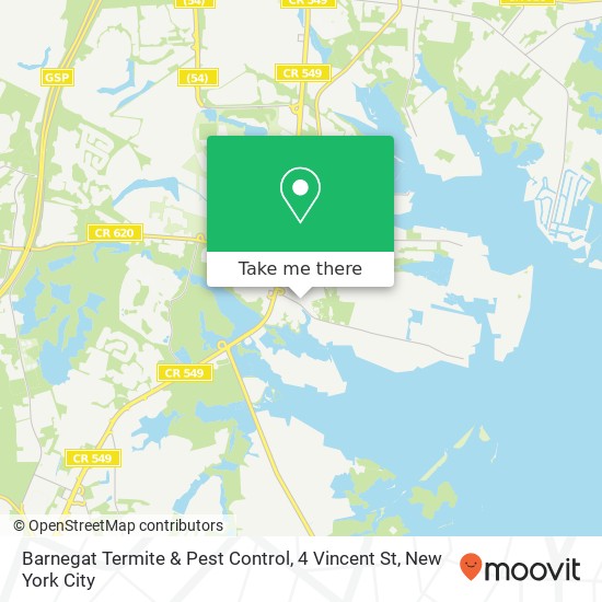 Barnegat Termite & Pest Control, 4 Vincent St map