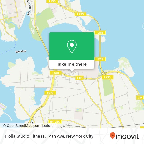 Holla Studio Fitness, 14th Ave map