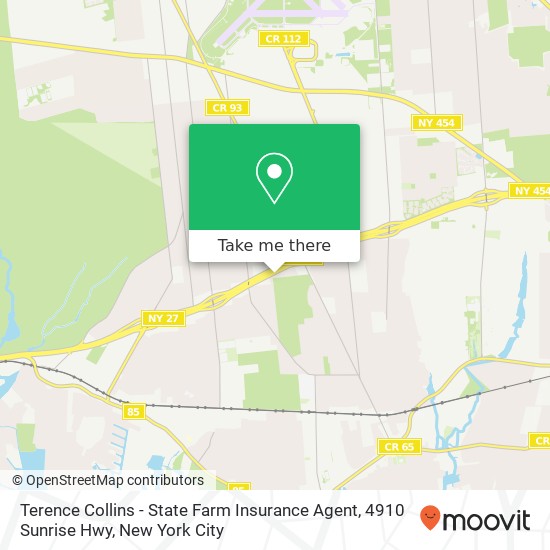 Mapa de Terence Collins - State Farm Insurance Agent, 4910 Sunrise Hwy