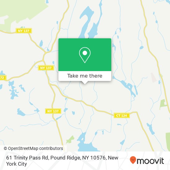 61 Trinity Pass Rd, Pound Ridge, NY 10576 map