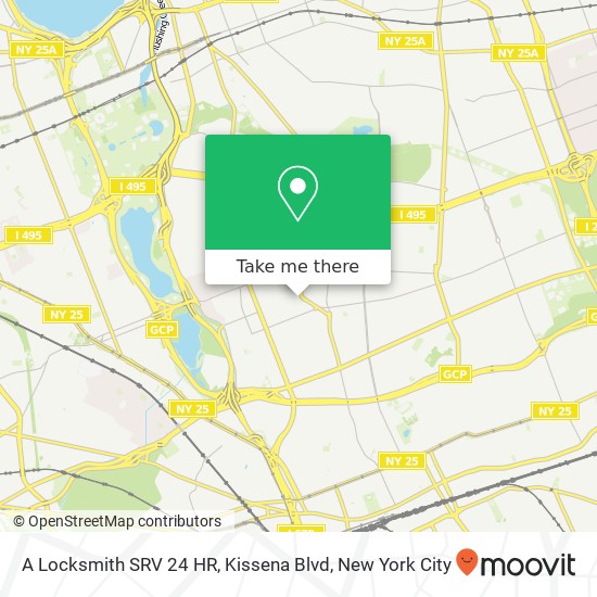 A Locksmith SRV 24 HR, Kissena Blvd map