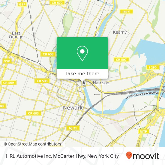 HRL Automotive Inc, McCarter Hwy map