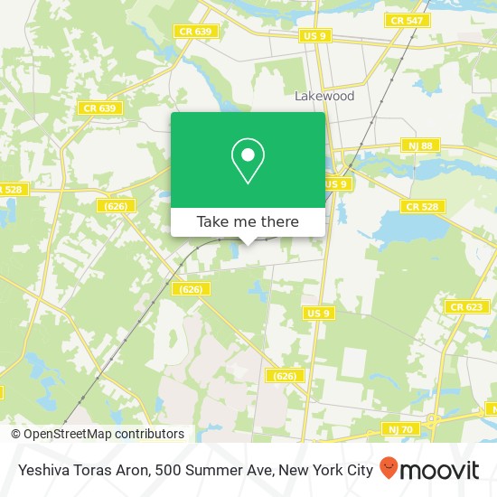 Yeshiva Toras Aron, 500 Summer Ave map