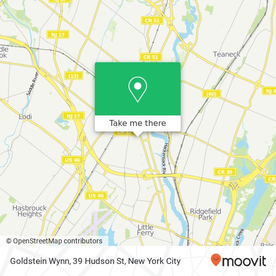 Mapa de Goldstein Wynn, 39 Hudson St