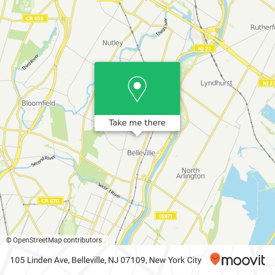 105 Linden Ave, Belleville, NJ 07109 map