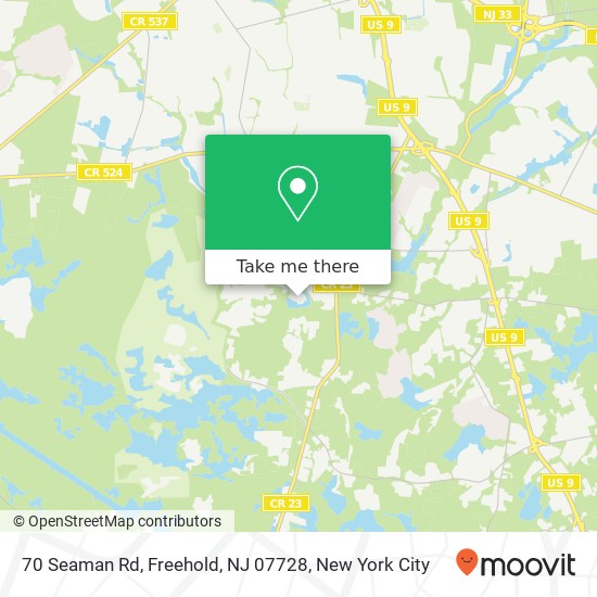 70 Seaman Rd, Freehold, NJ 07728 map