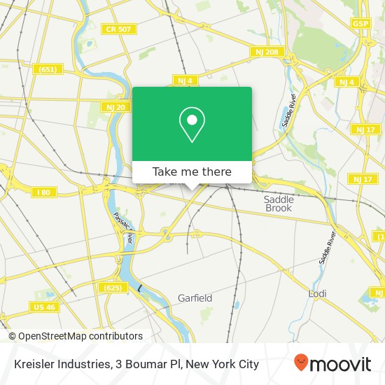 Kreisler Industries, 3 Boumar Pl map