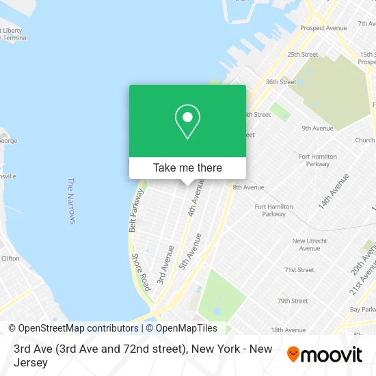 3rd Ave (3rd Ave and 72nd street) map