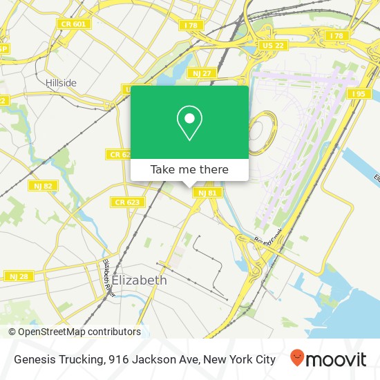 Genesis Trucking, 916 Jackson Ave map