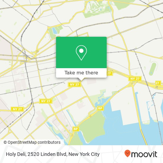 Mapa de Holy Deli, 2520 Linden Blvd