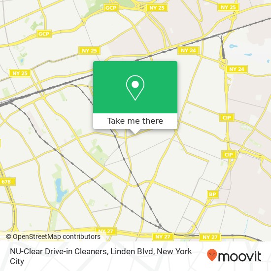 Mapa de NU-Clear Drive-in Cleaners, Linden Blvd