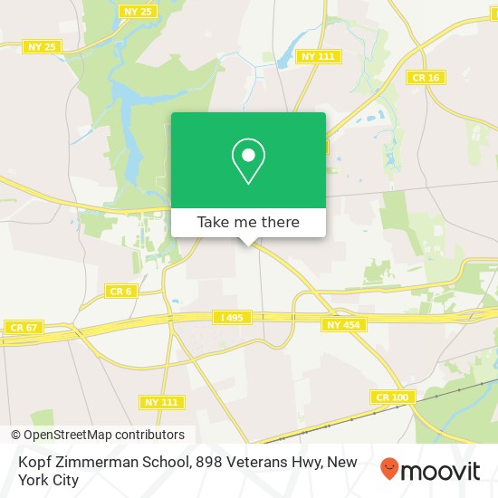 Mapa de Kopf Zimmerman School, 898 Veterans Hwy