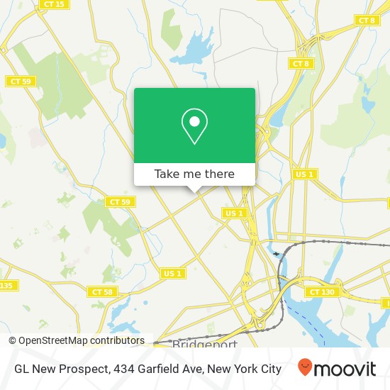 Mapa de GL New Prospect, 434 Garfield Ave