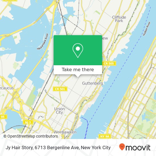 Jy Hair Story, 6713 Bergenline Ave map