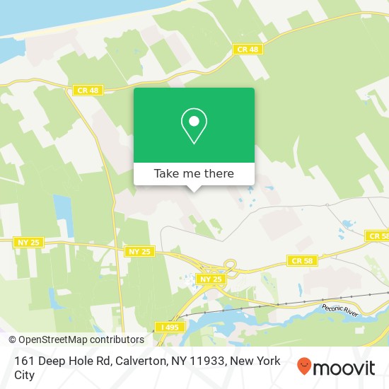 Mapa de 161 Deep Hole Rd, Calverton, NY 11933