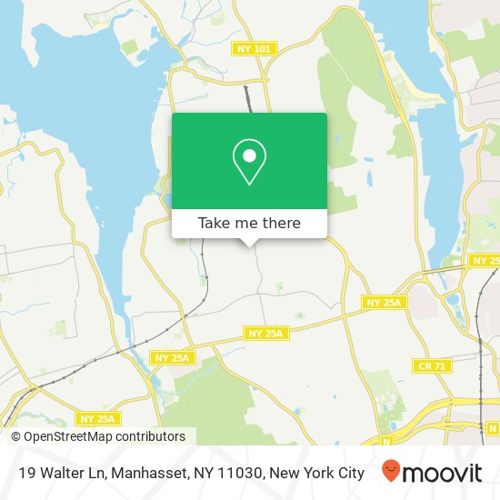 Mapa de 19 Walter Ln, Manhasset, NY 11030